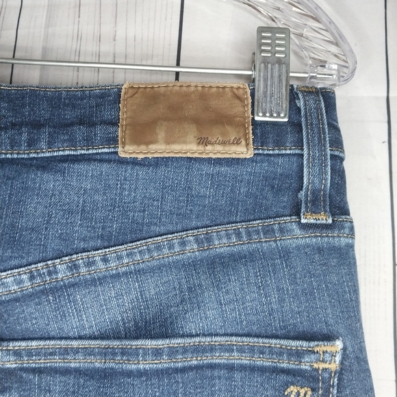 Madewell 10" High-Rise Dark Blue Skinny Jeans - Picture 8 of 12